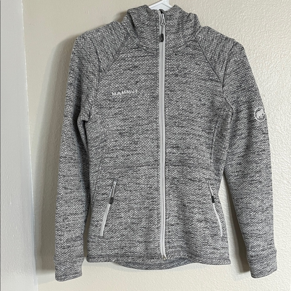 Mammut Kachemak Jacket Hoodie Women's XS Gray Full Zip Outdoor Hiking